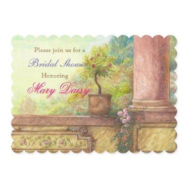 Magical Castle Enchanting Bridal Shower Invitations