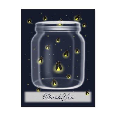 magical fireflies mason jar thank you Invitations