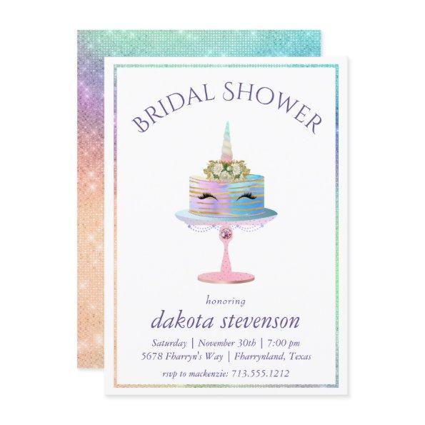 Magical Unicorn Cake | Fantasy Watercolor Shower