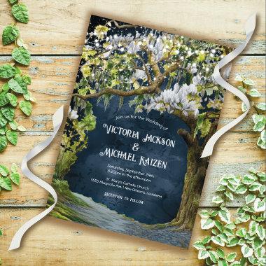 Magnolia and Moss Southern Evening Wedding Invitations