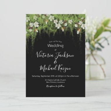 Magnolia and Moss Vines Southern Wedding Invitatio Invitations