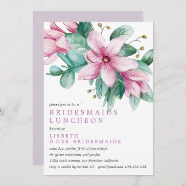 Magnolia Bloom Bridesmaids Luncheon Wedding Invitations