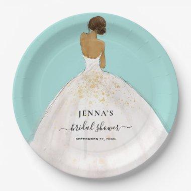 Magnolia Bride Bridal Shower Paper Plate
