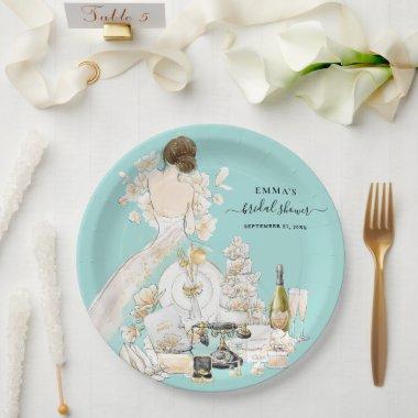 Magnolia Bride Bridal Shower Paper Plates