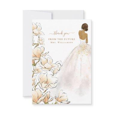 Magnolia Bride Future Mrs Thank You Invitations