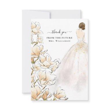 Magnolia Bride Future Mrs Thank You Invitations