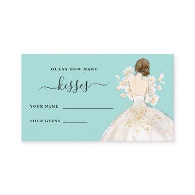 Magnolia Bride How Many Kisses Bridal Shower Enclo Enclosure Invitations