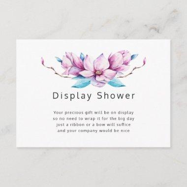 Magnolia Floral Bridal Shower Display Shower Enclosure Invitations