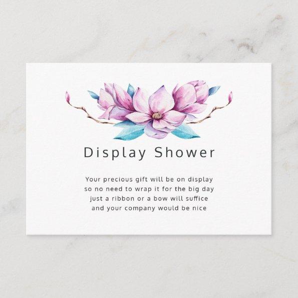 Magnolia Floral Bridal Shower Display Shower Enclosure Invitations