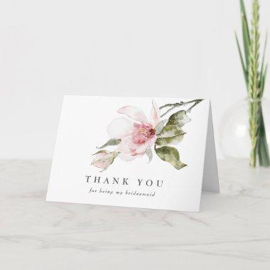 Magnolia Floral Bridesmaid Thank You Invitations