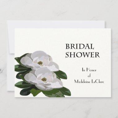 Magnolia Flower Bridal Shower Invitations