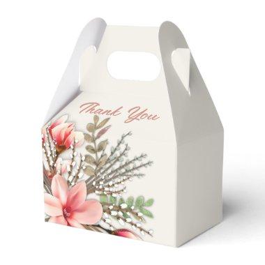 Magnolia Willows Floral Party Shower Favor Box