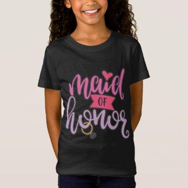 Maid Of Honor Aerwork For Wedding Party T-Shirt