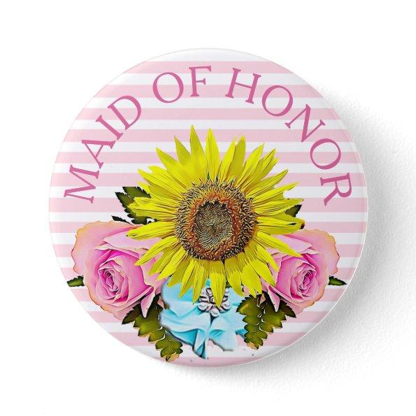 Maid of Honor bridal shower button
