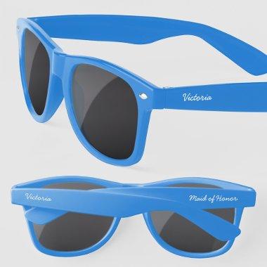 Maid of Honor Personalized Script Name Sunglasses
