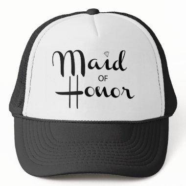 Maid of Honor Retro Script Trucker Hat