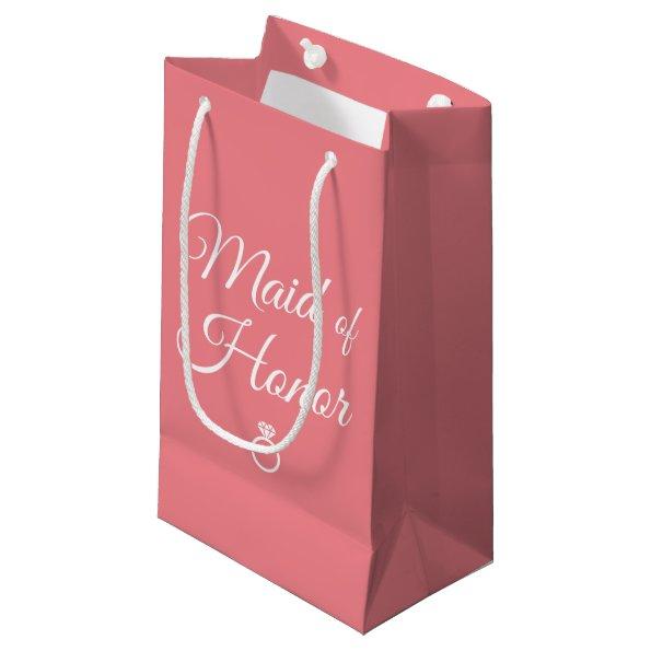 Maid of honor ring small gift bag