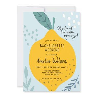 Main Squeeze Bachelorette Weekend Invitations