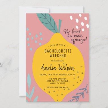 Main Squeeze Bachelorette Weekend Invitations