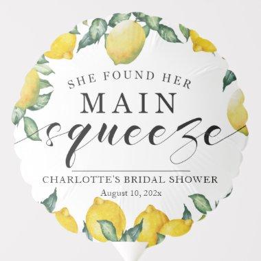 Main squeeze  Decor with lemons Balloon