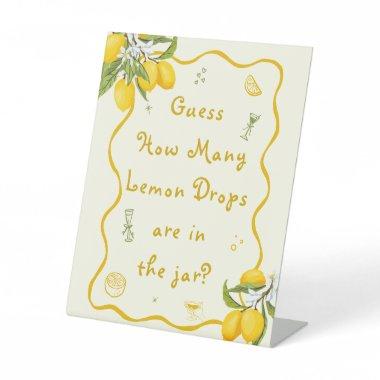 Main Squeeze  Guess How Many Lemon Pedestal Sign