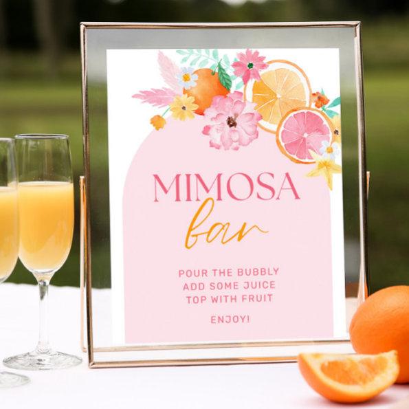 Main Squeeze Bridal Shower Mimosa Bar Sign