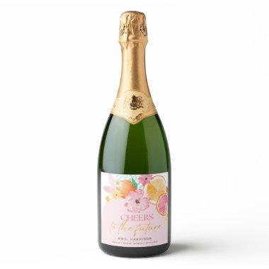 Main Squeeze Bridal Shower Sparkling Wine Label