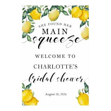 Main squeeze Bridal Shower welcome sign summer