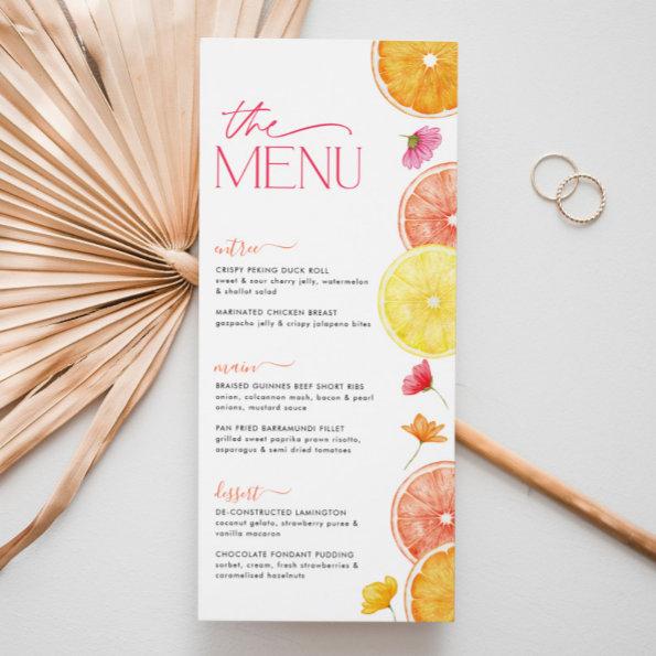 Main Squeeze Bright Citrus  Menu