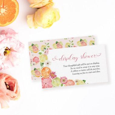 Main Squeeze Citrus Bridal Display Shower Enclosure