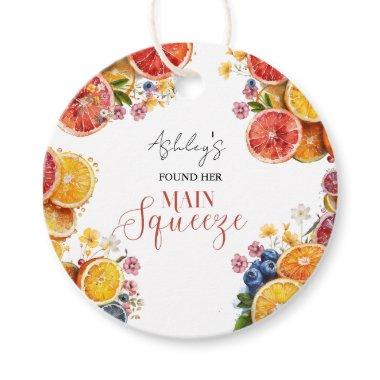 Main Squeeze Citrus  Favor Tags