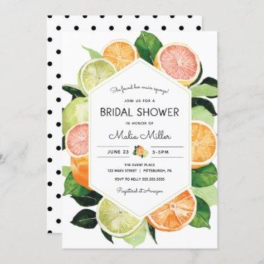 Main Squeeze Citrus Bridal Shower Invitations