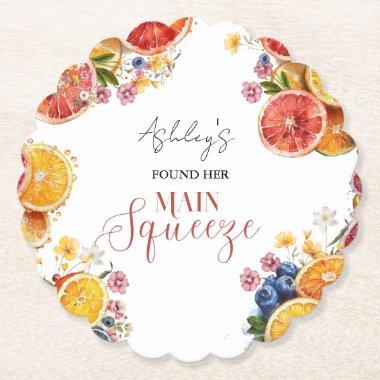 Main Squeeze Citrus  Paper Coaster