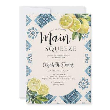 Main Squeeze Lemon Blue Tiles Citrus