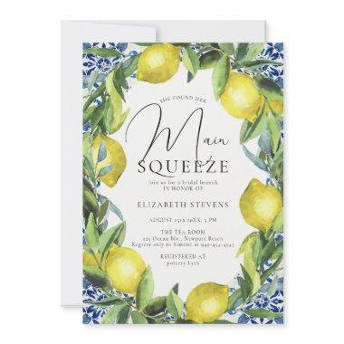 Main Squeeze Lemon Blue Tuscany Tile