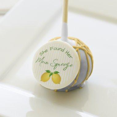 Main Squeeze Lemon Bridal Shower Cake Pops