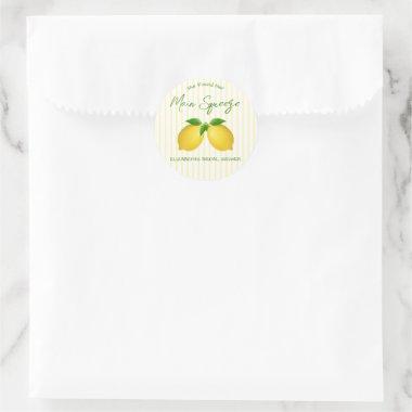 Main Squeeze Lemon  Classic Round Sticker