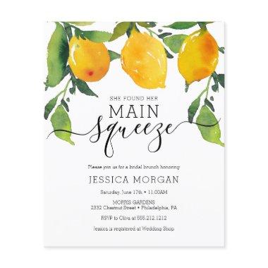 Main Squeeze Lemon  Invitation  Flyer