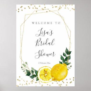 Main squeeze lemon bridal shower Welcome Sign