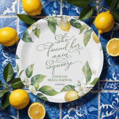 Main Squeeze | Lemon Mediterranean  Paper Plates