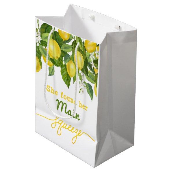 Main Squeeze Lemon Theme Wedding  Medium Gift Bag