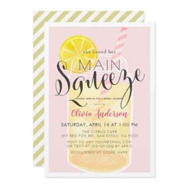 Main Squeeze Lemonade Mason Jar Pink