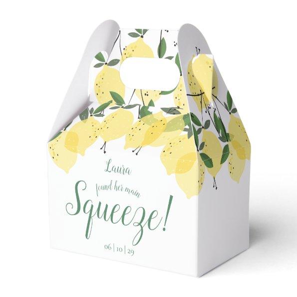 Main Squeeze Lemons Bridal Shower Favor Box