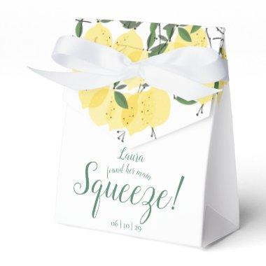 Main Squeeze Lemons Bridal Shower Favor Boxes