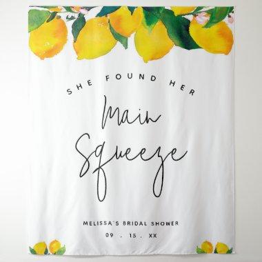 Main Squeeze Lemons Bridal Shower Photo Backdrop