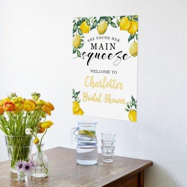Main Squeeze Lemons  Welcome gold foi Foil Prints