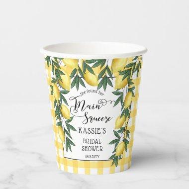 Main Squeeze Lemons Tropical  Paper Cups