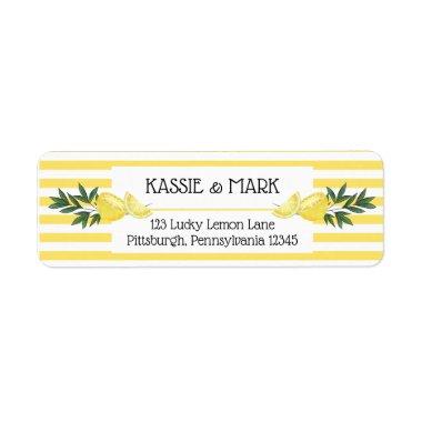 Main Squeeze Lemons Tropical Return Address Label