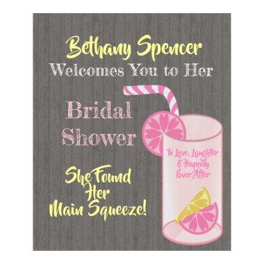 Main Squeeze Pink Lemonade  Welcome Poster