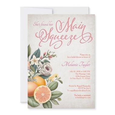 Main Squeeze Vintage Bridal Shower Invitations